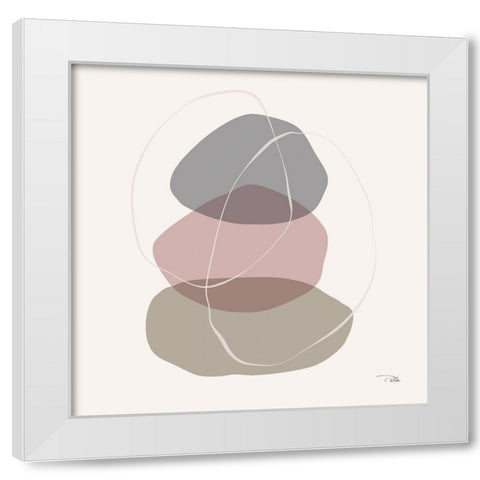 Down  to Earth dusty III White Modern Wood Framed Art Print by PELA