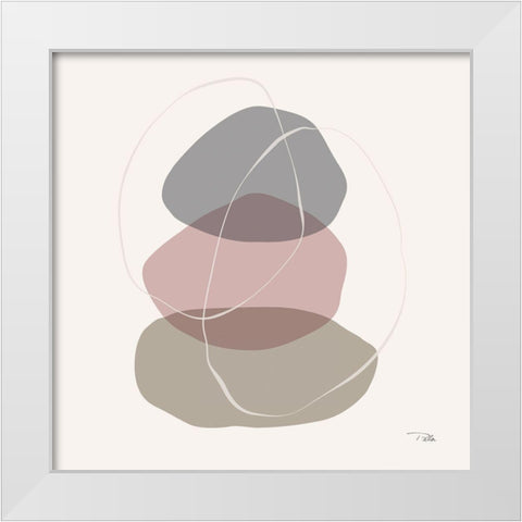 Down  to Earth dusty III White Modern Wood Framed Art Print by PELA