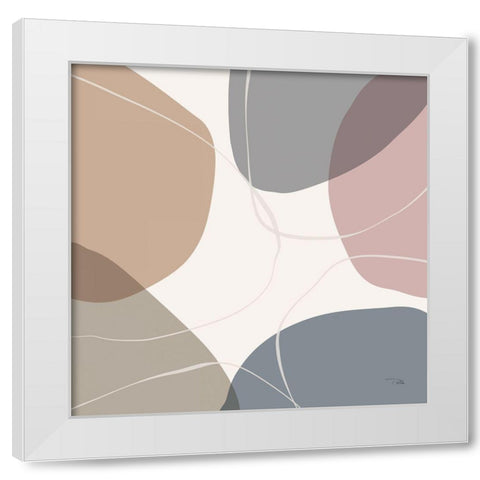 Down  to Earth dusty IV White Modern Wood Framed Art Print by PELA