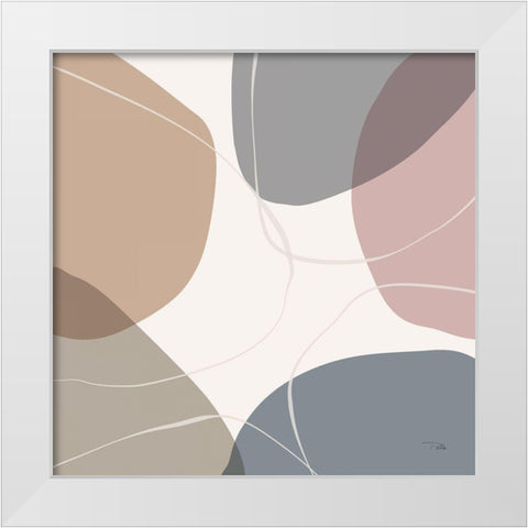 Down  to Earth dusty IV White Modern Wood Framed Art Print by PELA