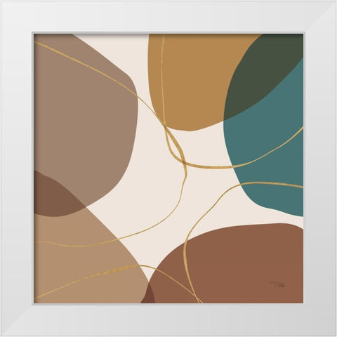 Down  to Earth earthy IV White Modern Wood Framed Art Print by PELA