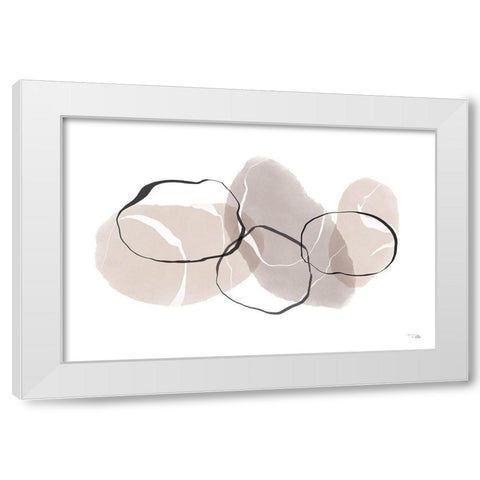 Organic  Feel I White Modern Wood Framed Art Print by PELA