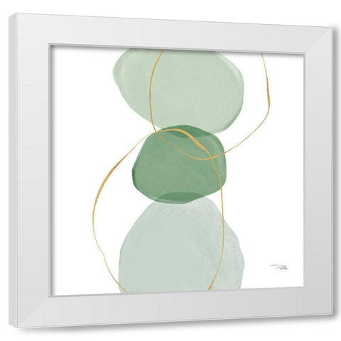 Pastel  Circles III White Modern Wood Framed Art Print by PELA