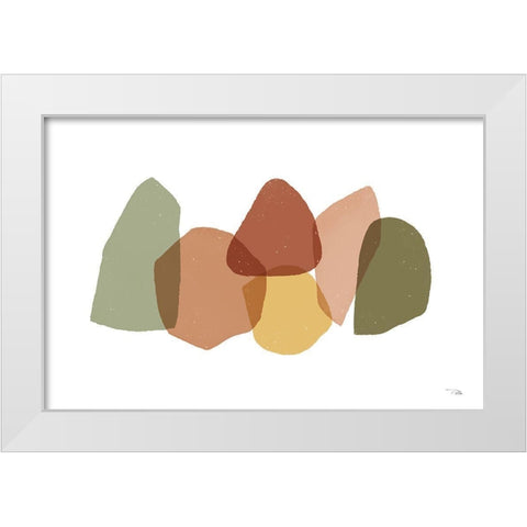 Pieces  by Pieces I White Modern Wood Framed Art Print by PELA