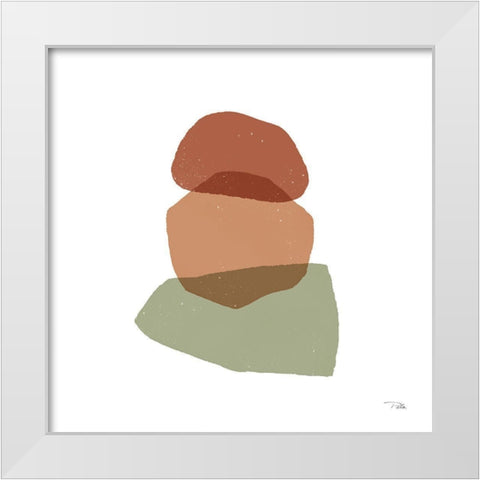 Pieces  by Pieces II White Modern Wood Framed Art Print by PELA