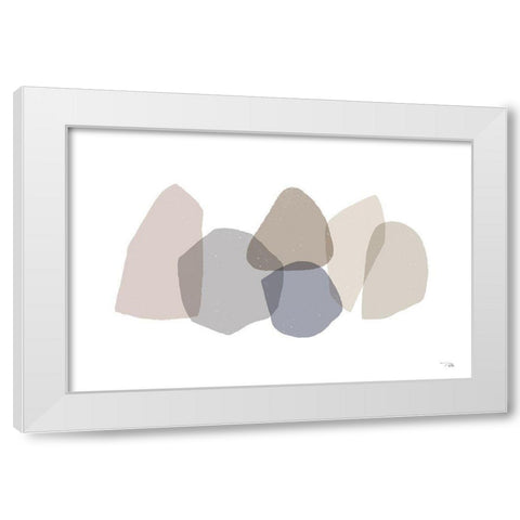 Pieces by Pieces Neutral I White Modern Wood Framed Art Print by PELA