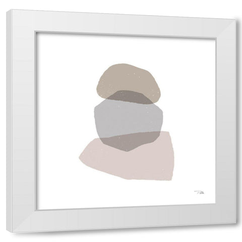 Pieces by Pieces Neutral II White Modern Wood Framed Art Print by PELA
