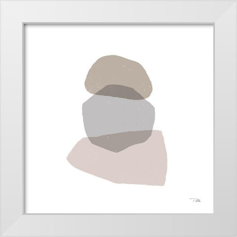 Pieces by Pieces Neutral II White Modern Wood Framed Art Print by PELA