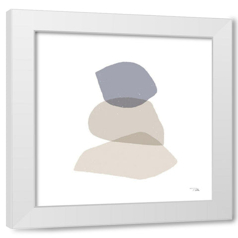 Pieces by Pieces Neutral III White Modern Wood Framed Art Print by PELA