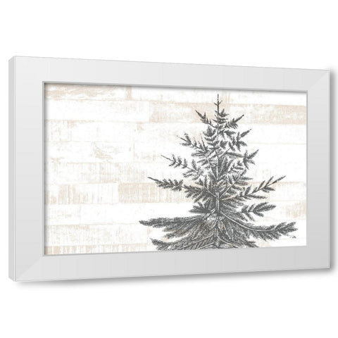 Lake  Resort White Modern Wood Framed Art Print by PELA