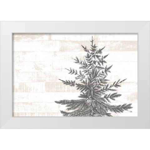 Lake  Resort White Modern Wood Framed Art Print by PELA