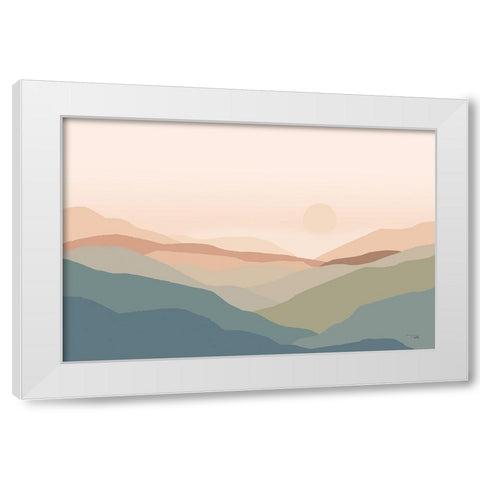 Mountain  High spice White Modern Wood Framed Art Print by PELA