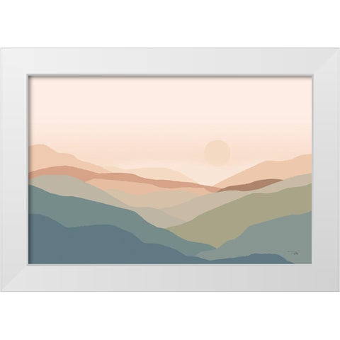 Mountain  High spice White Modern Wood Framed Art Print by PELA