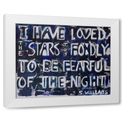 I  Have Loved White Modern Wood Framed Art Print by Marie, Susanne