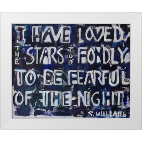 I  Have Loved White Modern Wood Framed Art Print by Marie, Susanne