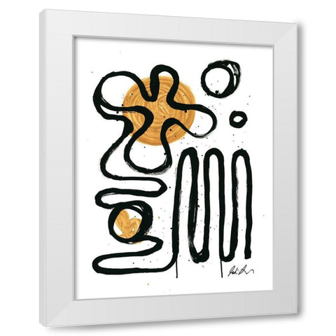 Happy Hours White Modern Wood Framed Art Print by Augustine, Jodi