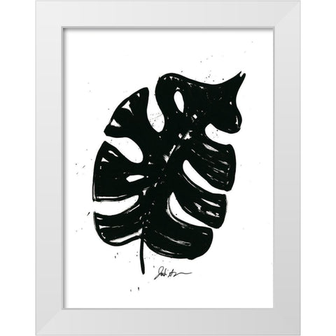 Inked Leaves I White Modern Wood Framed Art Print by Augustine, Jodi