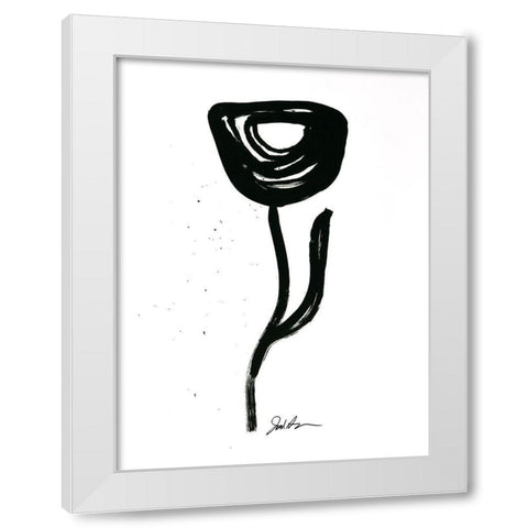 Inked Florals I White Modern Wood Framed Art Print by Augustine, Jodi