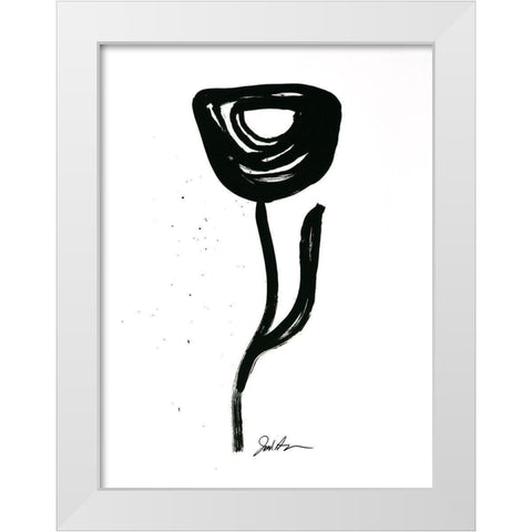 Inked Florals I White Modern Wood Framed Art Print by Augustine, Jodi