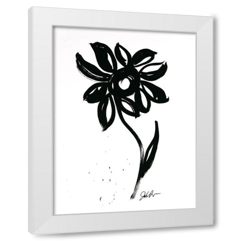 Inked Florals VI White Modern Wood Framed Art Print by Augustine, Jodi