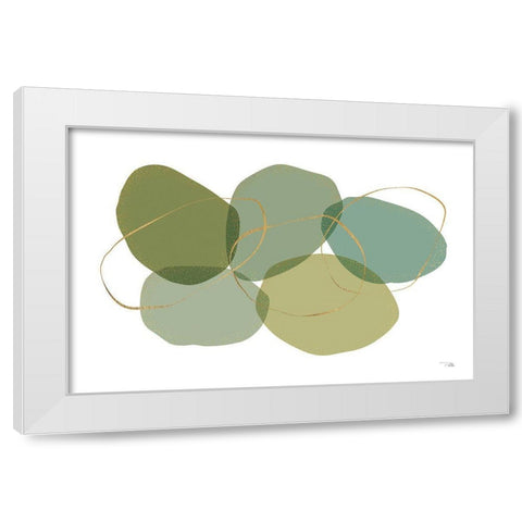 Moments I White Modern Wood Framed Art Print by Pela
