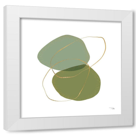 Moments III White Modern Wood Framed Art Print by Pela
