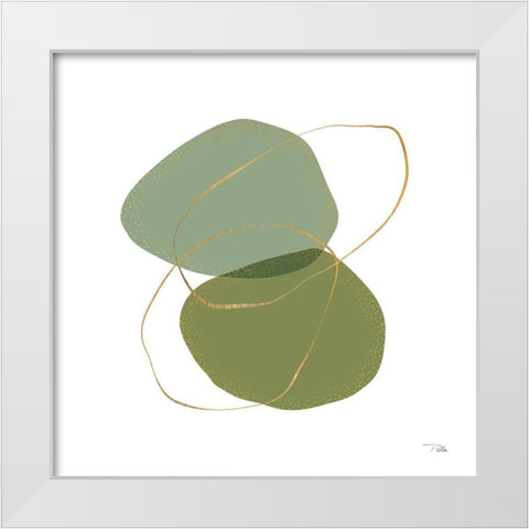 Moments III White Modern Wood Framed Art Print by Pela