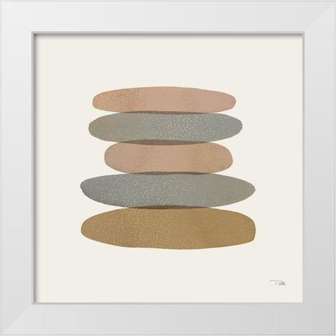 Pastel Path II White Modern Wood Framed Art Print by Pela