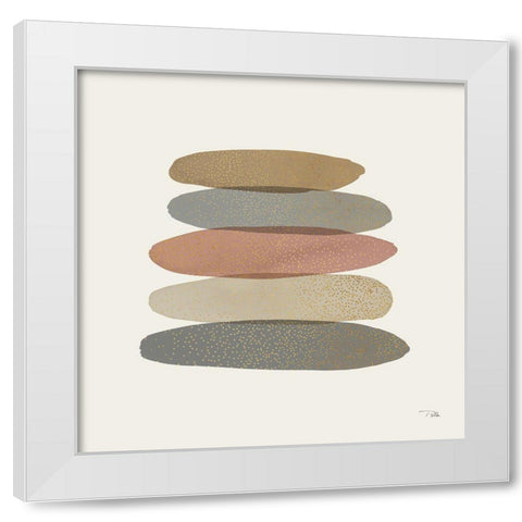 Pastel Path III White Modern Wood Framed Art Print by Pela