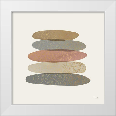 Pastel Path III White Modern Wood Framed Art Print by Pela