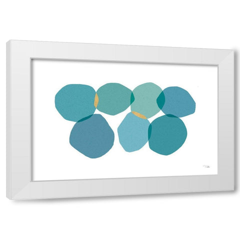 Side by Side I White Modern Wood Framed Art Print by Pela