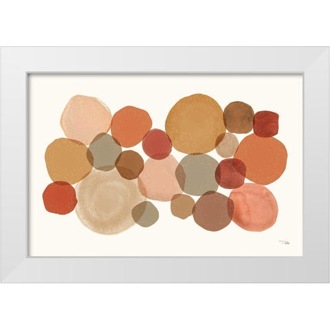 Stone Echoes spice I White Modern Wood Framed Art Print by Pela