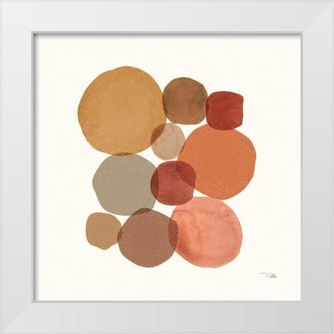 Stone Echoes spice III White Modern Wood Framed Art Print by Pela