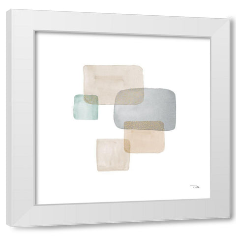 Transparence II White Modern Wood Framed Art Print by Pela