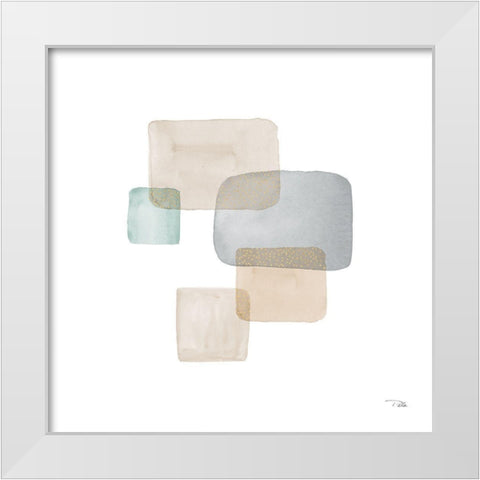 Transparence II White Modern Wood Framed Art Print by Pela