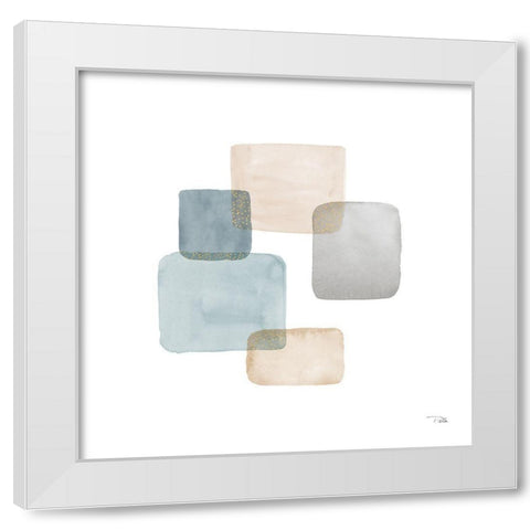 Transparence III White Modern Wood Framed Art Print by Pela