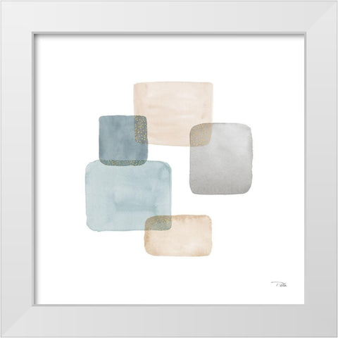 Transparence III White Modern Wood Framed Art Print by Pela