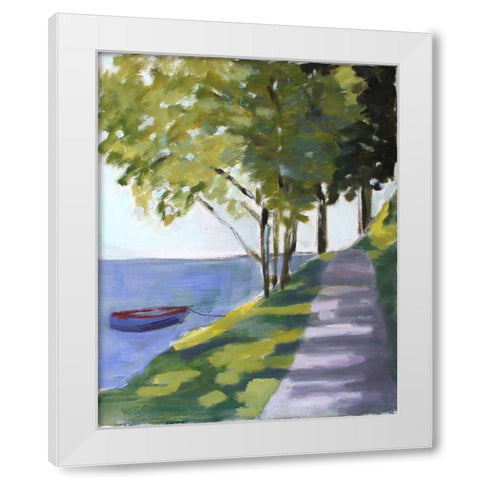 Summers Day White Modern Wood Framed Art Print by Marie, Susanne