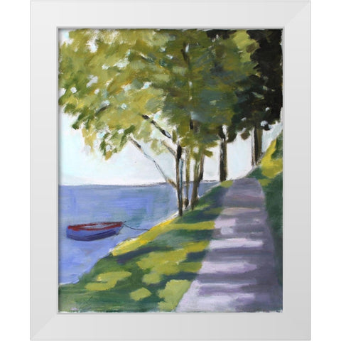 Summers Day White Modern Wood Framed Art Print by Marie, Susanne