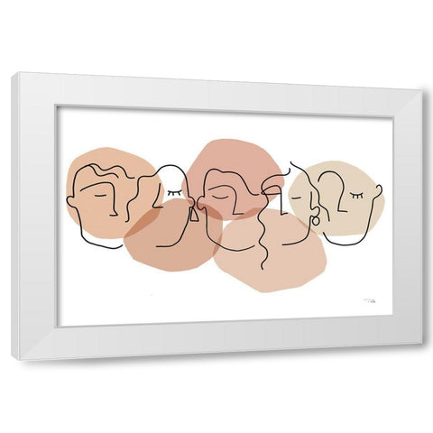 Dreamers I White Modern Wood Framed Art Print by Pela