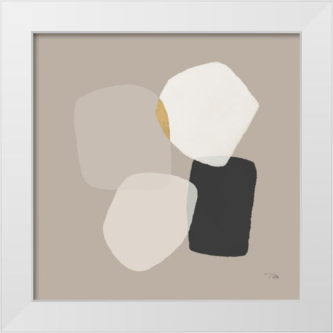 Partitions II White Modern Wood Framed Art Print by Pela