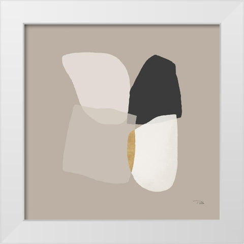 Partitions III White Modern Wood Framed Art Print by Pela