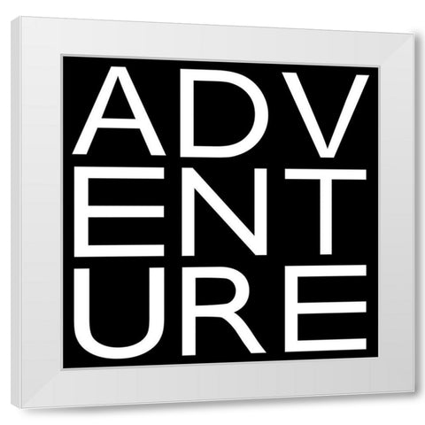 In Black And White II-Adventure White Modern Wood Framed Art Print by JC Designs