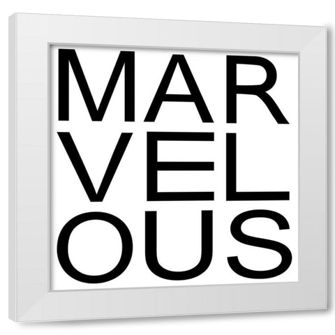 In Black And White III-Marvelous White Modern Wood Framed Art Print by JC Designs