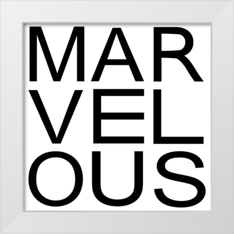 In Black And White III-Marvelous White Modern Wood Framed Art Print by JC Designs