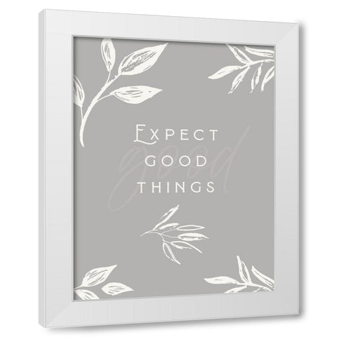 Simple Nature I-Good Things White Modern Wood Framed Art Print by HM Design