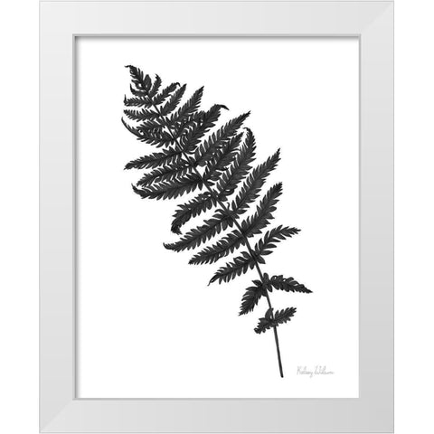 Neutral Fern black I White Modern Wood Framed Art Print by Wilson, Kelsey