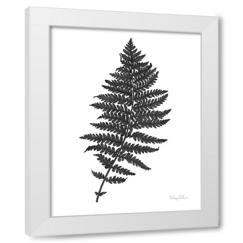 Neutral Fern black II White Modern Wood Framed Art Print by Wilson, Kelsey