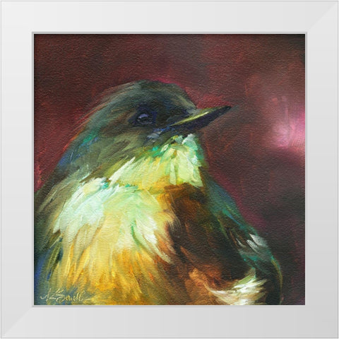 Field Birds I White Modern Wood Framed Art Print by Smith, Kim
