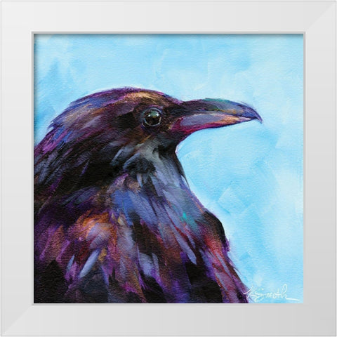 Field Birds VII White Modern Wood Framed Art Print by Smith, Kim